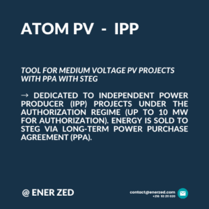 ATOM PV IPP – Tool for Medium Voltage PV Projects with PPA with STEG