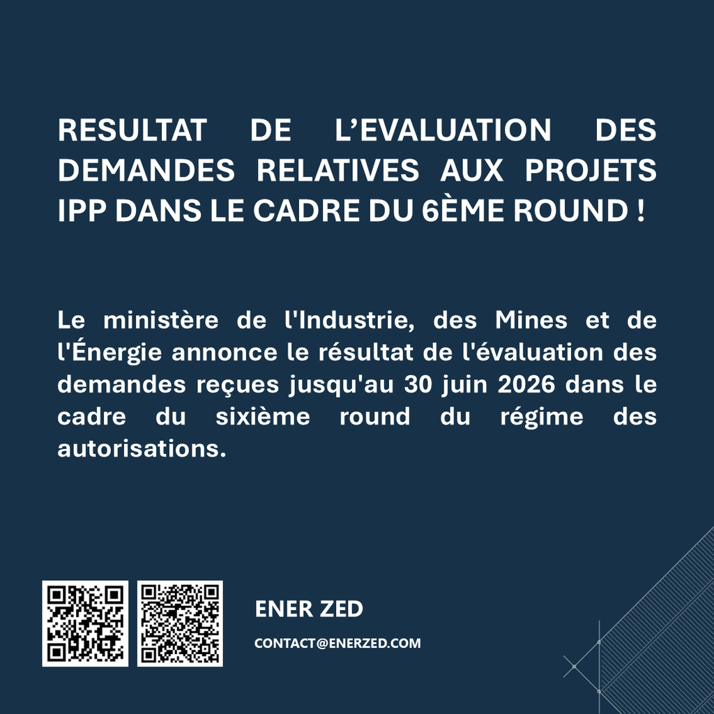 RESULTAT DE L’EVALUATION DES DEMANDES RELATIVES AUX PROJETS IPP DANS LE CADRE DU 6ÈME ROUND !